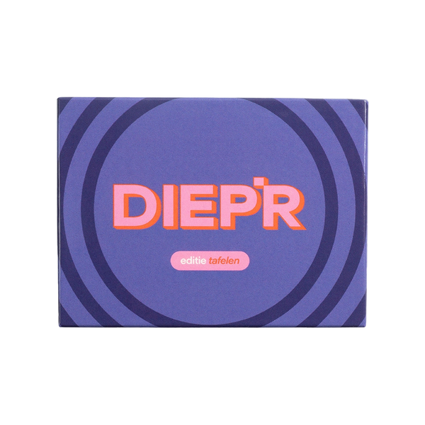 Ga de uitdaging aan en speel DIEP'R samen met vrienden, familie, je partner en iedereen waarmee jij een diepere connectie wilt opbouwen.