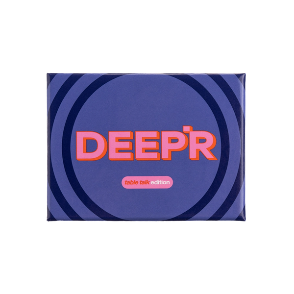 DEEP’R TABLE TALK flips your usual dinner conversations on their head. Expect unexpected stories, hidden truths, and never-ending laughs. Whether it’s friends’ night, a family get-together, or just a chill hangout, this game gets people talking.