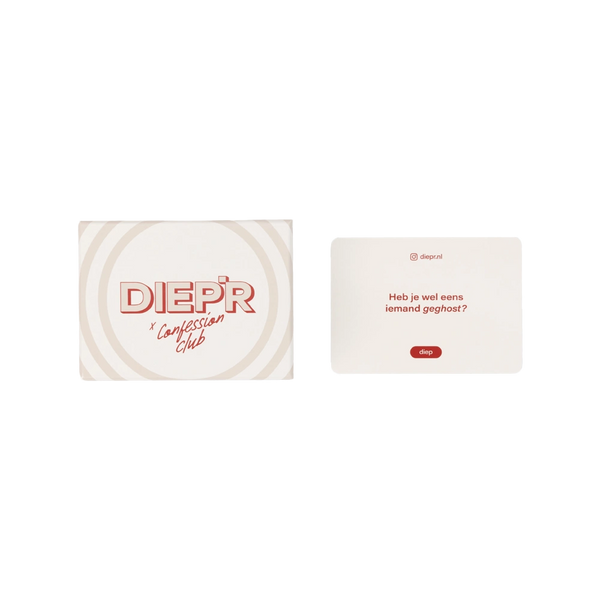 diepr confession club kaartenspel Elise boers