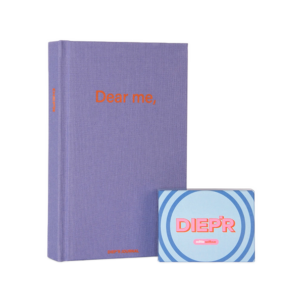 DIEP'R Journal en Selflove editie bundel vol zelfliefde (Journal + Selflove editie) is beschikbaar voor €40,95 (€3,95 korting). Dit betekent dubbel zoveel plezier voor een voordelige prijs.