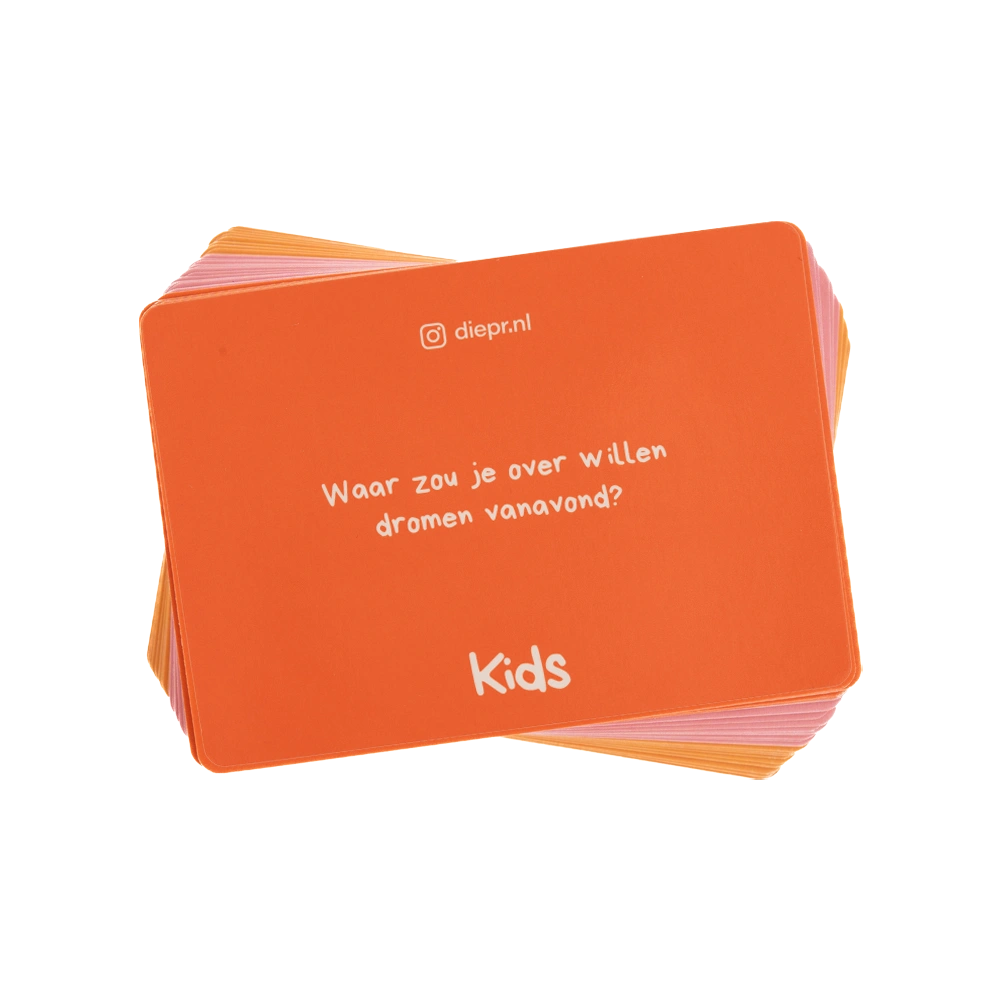 Vragen kaartspel voor kinderen vanaf 5 jaar. Leer je emoties makkelijker te begrijpen door er samen over te praten. 