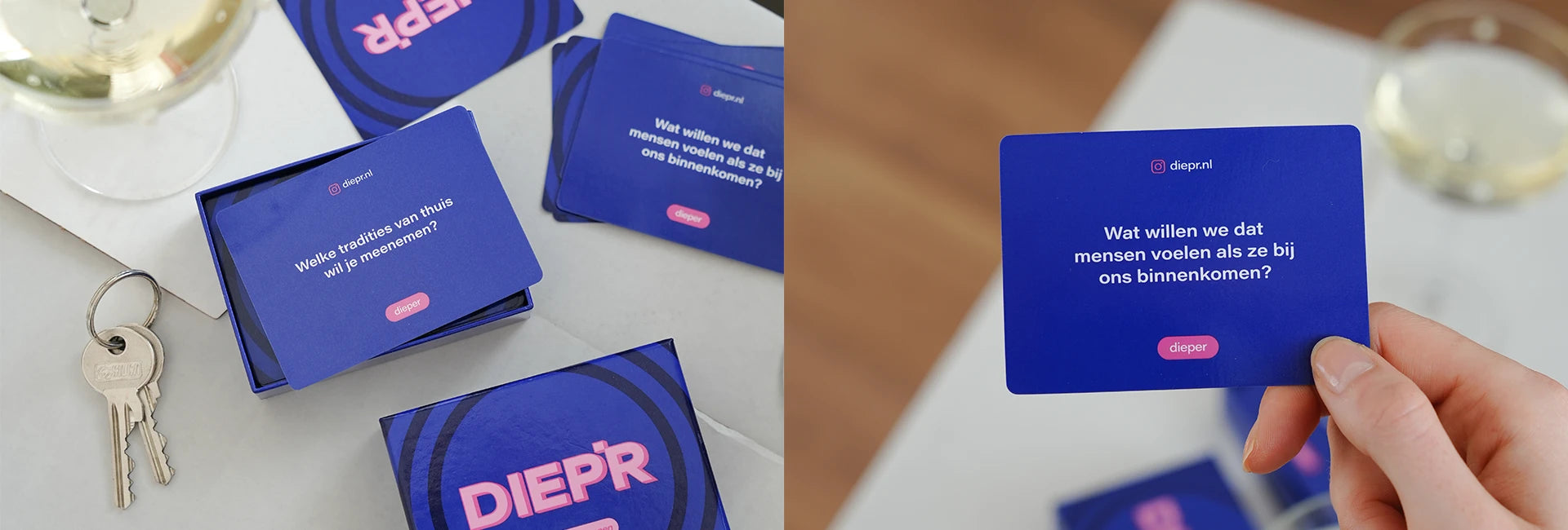 NIEUW! Diep'r samenwonen editie met 60 vragen over jullie gewoontes, verwachtingen, verschillen en toekomst.