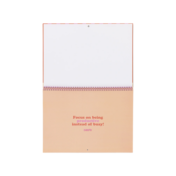 Pagina van de DIEP'R WEEKLY PLANNER - Weekplanner met inspiratie quotes