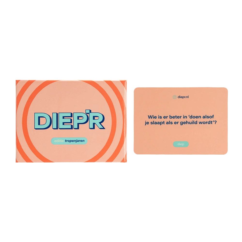 DIEP'R Tropenjaren doosje en spelkaart 