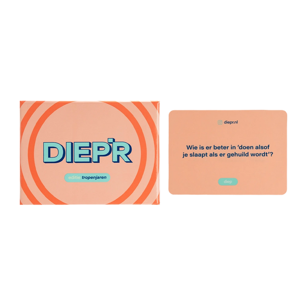 DIEP'R Tropenjaren doosje en spelkaart 