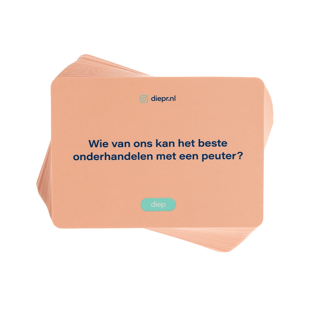 Stapel met kaartjes van DIEP'R Tropenjaren