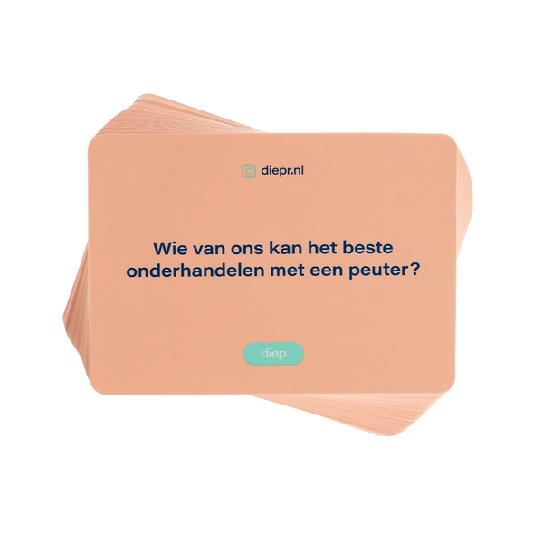 Stapel met kaartjes van DIEP'R Tropenjaren